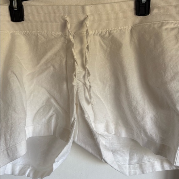White Drawstring Shorts - Picture 2 of 2